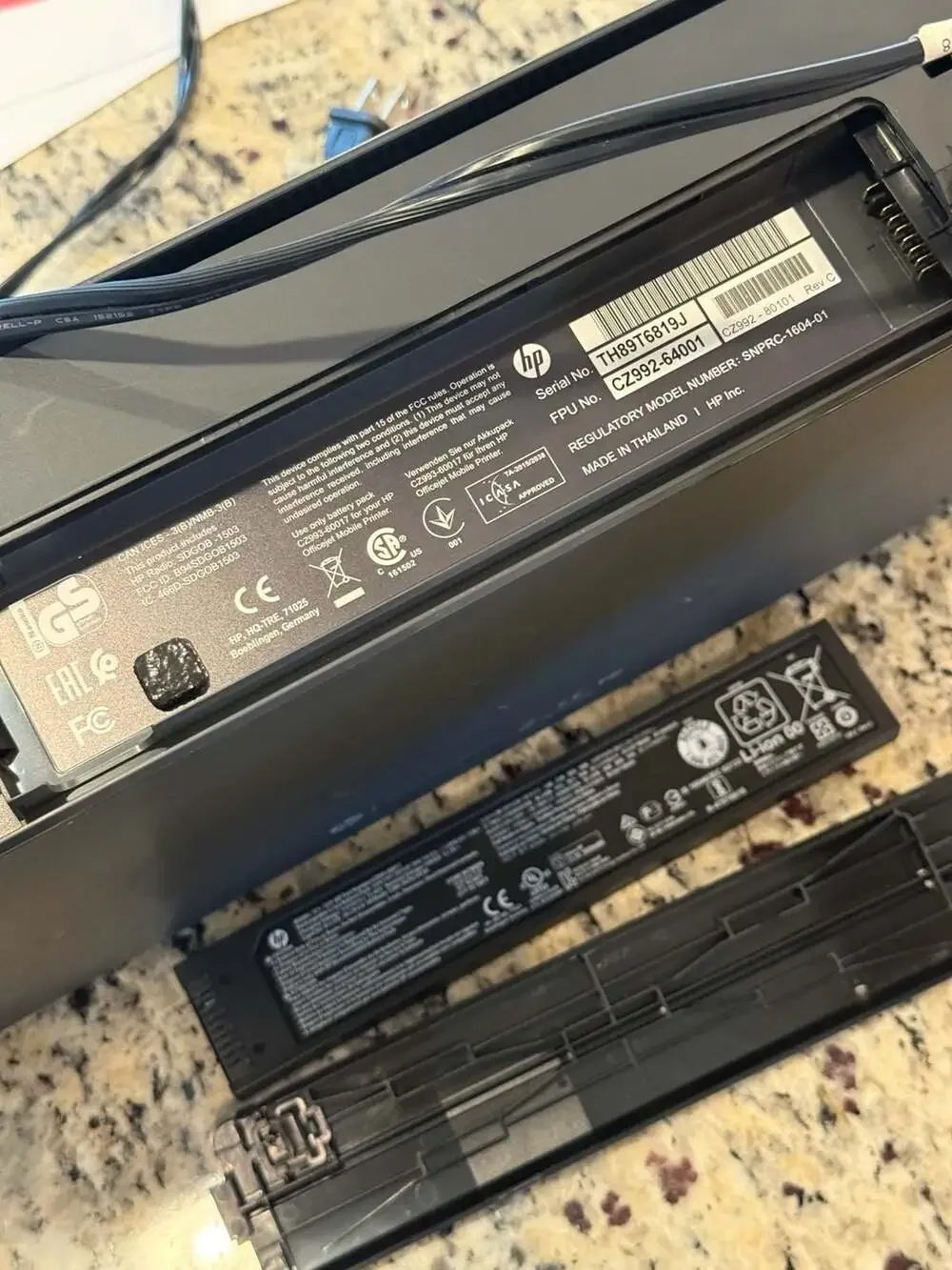 HP OfficeJet 250 Mobile All-in-One Printer tested works great !